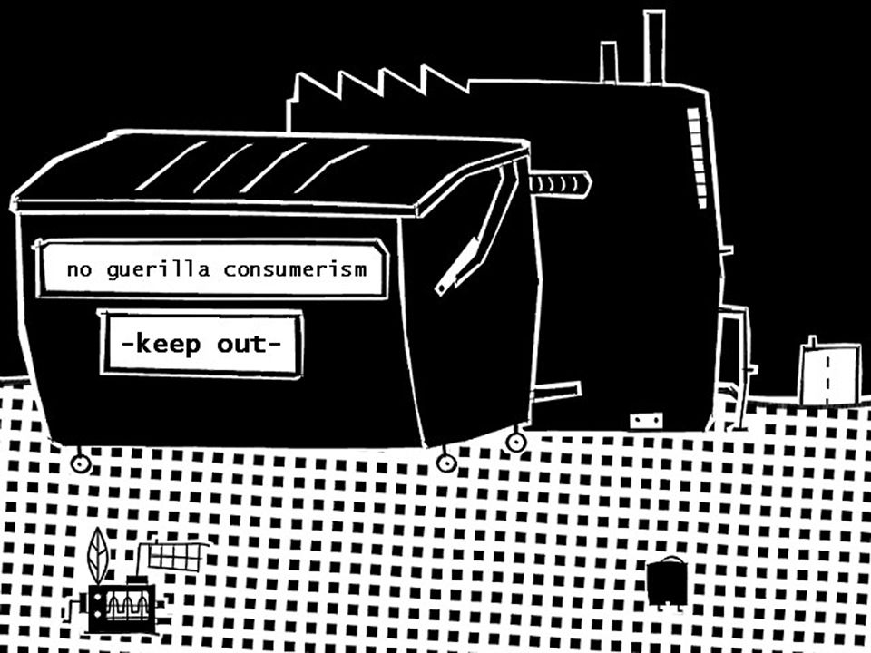 Bob Schroeder | keep out consumerism | no guerilla | no guerilla consumerism. keep out.