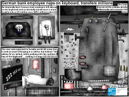 Bob Schroeder | German bank employee naps on keyboard, transfers millions | German bank employee naps on keyboard | Preview